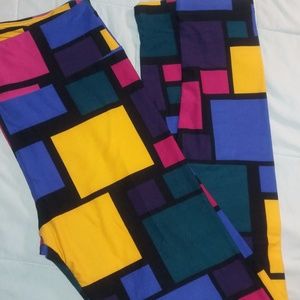 Color Block OS Leggings Lularoe
